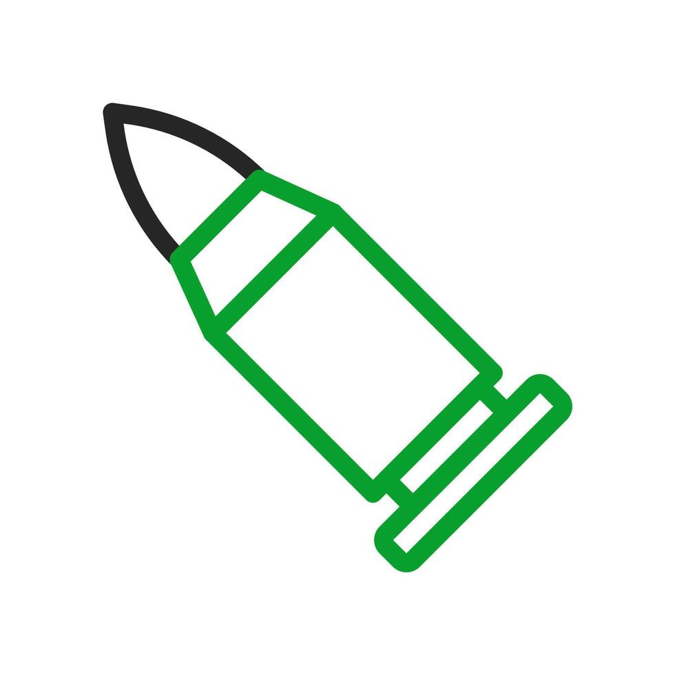 Bullet icon. Concept of war, danger, and weapon. vector
