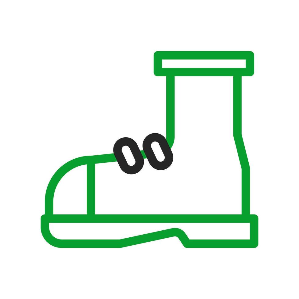 Green and black shoe icon. Concept of fashion, footwear, and style. vector