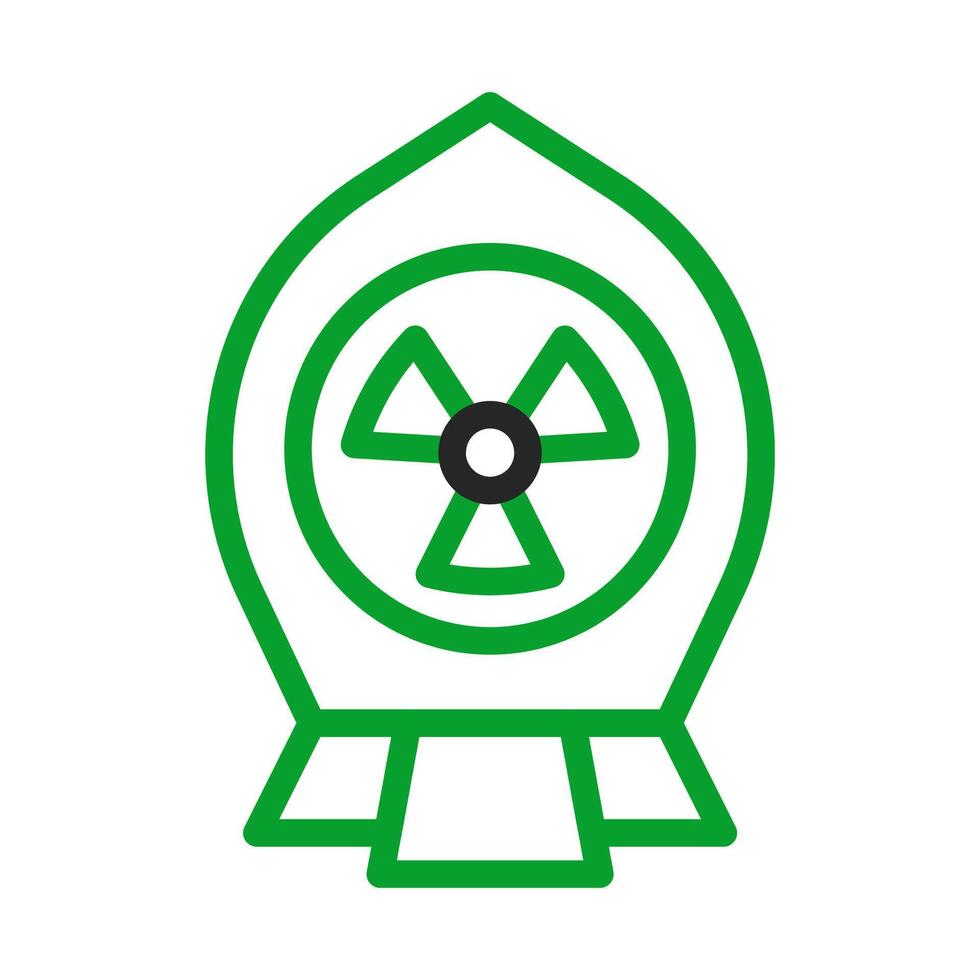 Radioactive symbol inside a shield. Concept of nuclear safety, protection, and radiation control. vector