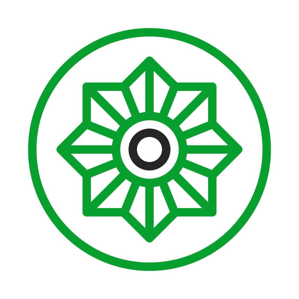 Geometric floral mandala logo. Concept of harmony, balance, and unity. vector