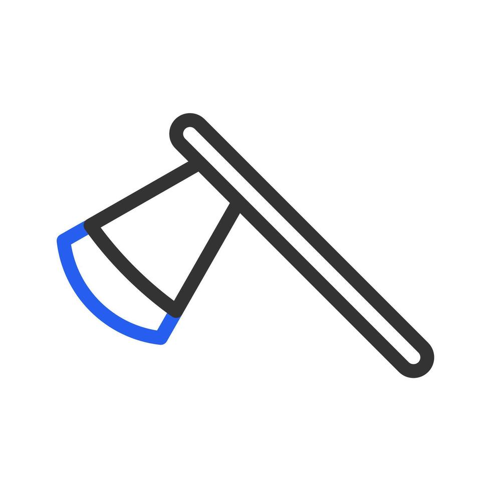 Axe icon, tool for wood, concept of work, repair, and construction. vector