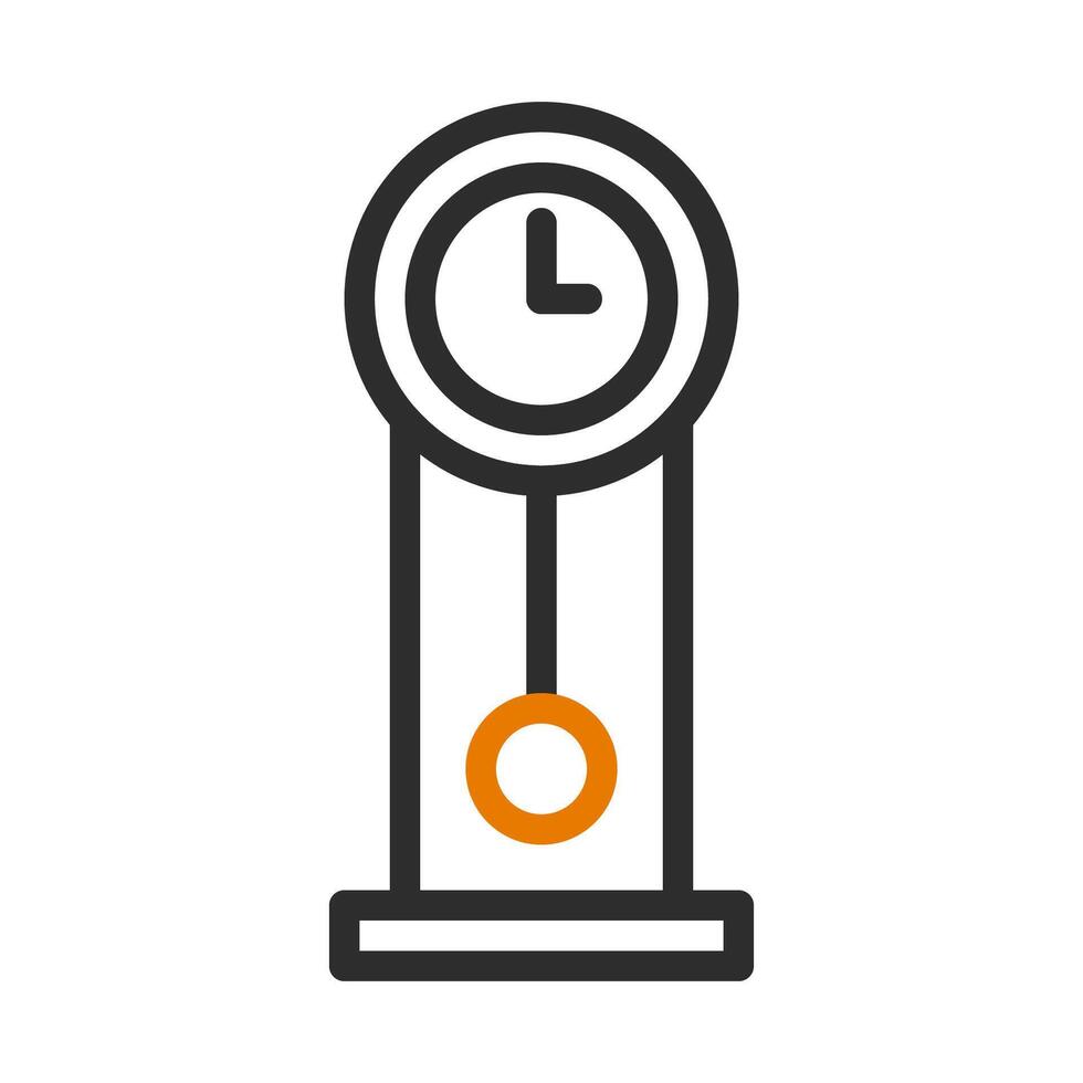 Pendulum clock icon. Concept of time, deadline, and schedule. vector