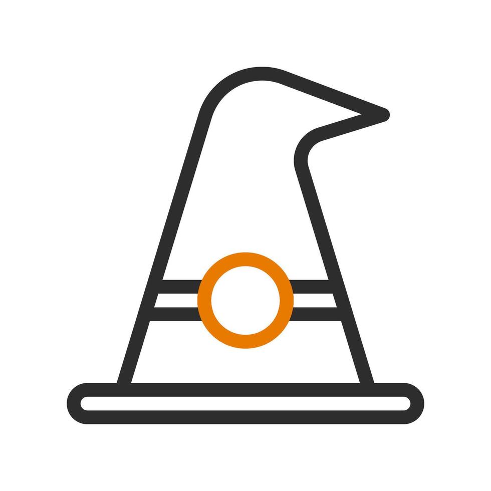 Witch hat icon. Concept of Halloween, magic, and fantasy. vector