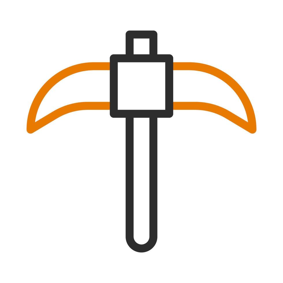 Pickaxe icon, mining tool. Concept of extraction, mining, and construction. vector