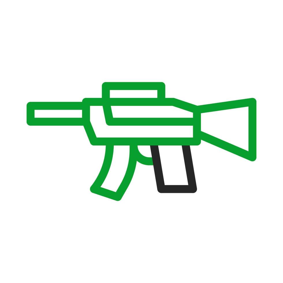 Assault rifle icon. Concept of weapon, war, and military. vector