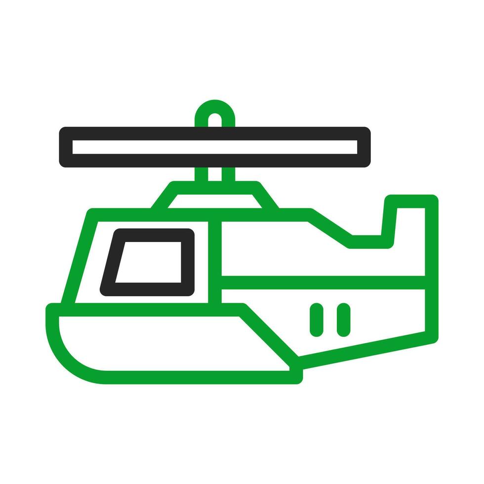 Helicopter icon, transportation and aviation concept. vector