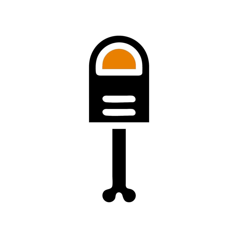Parking meter icon. Concept of paid parking, time, and urban transportation. vector