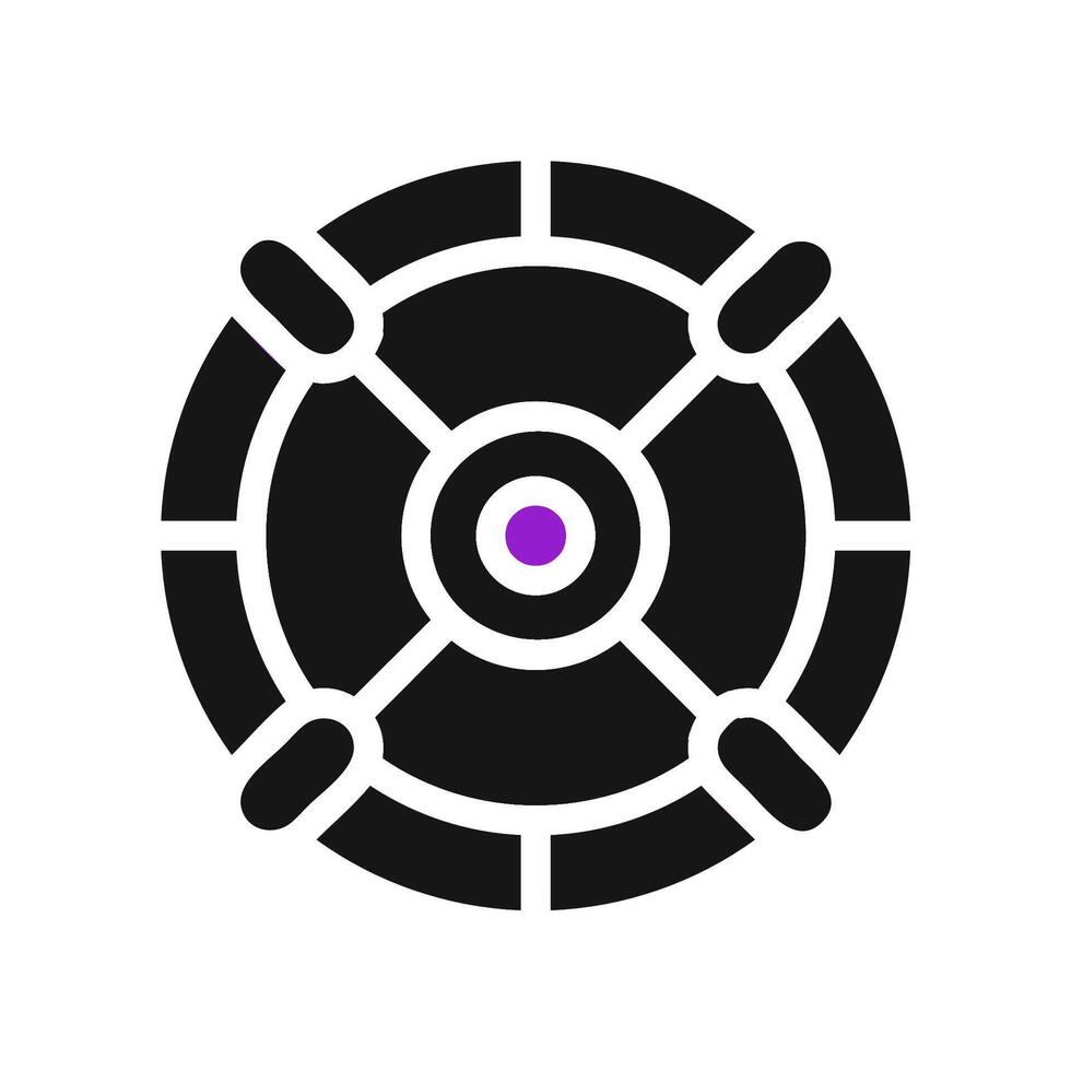 Abstract target icon. Concept of aim, goal, and focus. vector