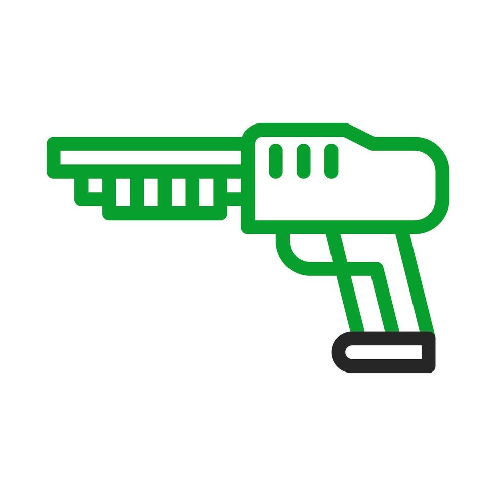 Futuristic toy gun icon. Concept of childhood, play, and imagination. vector