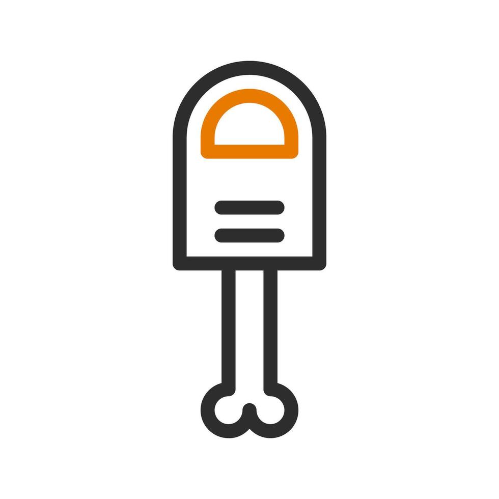 Finger bone icon. Concept of Halloween, horror, and spooky. vector