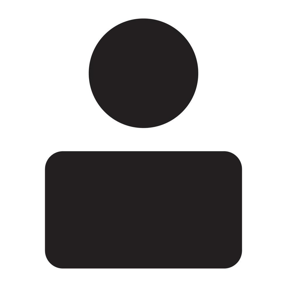 Profile man icon Ecommerce website interface UI UX icon design . vector