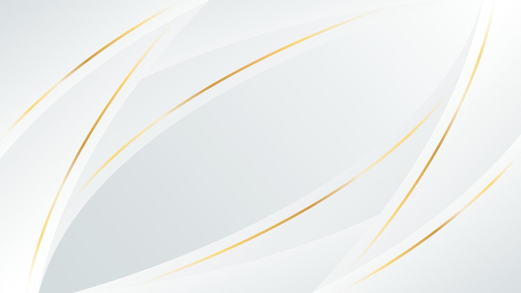Abstract black luxury background with curved lines and gold accents. Elegant, modern wallpaper designs. vector