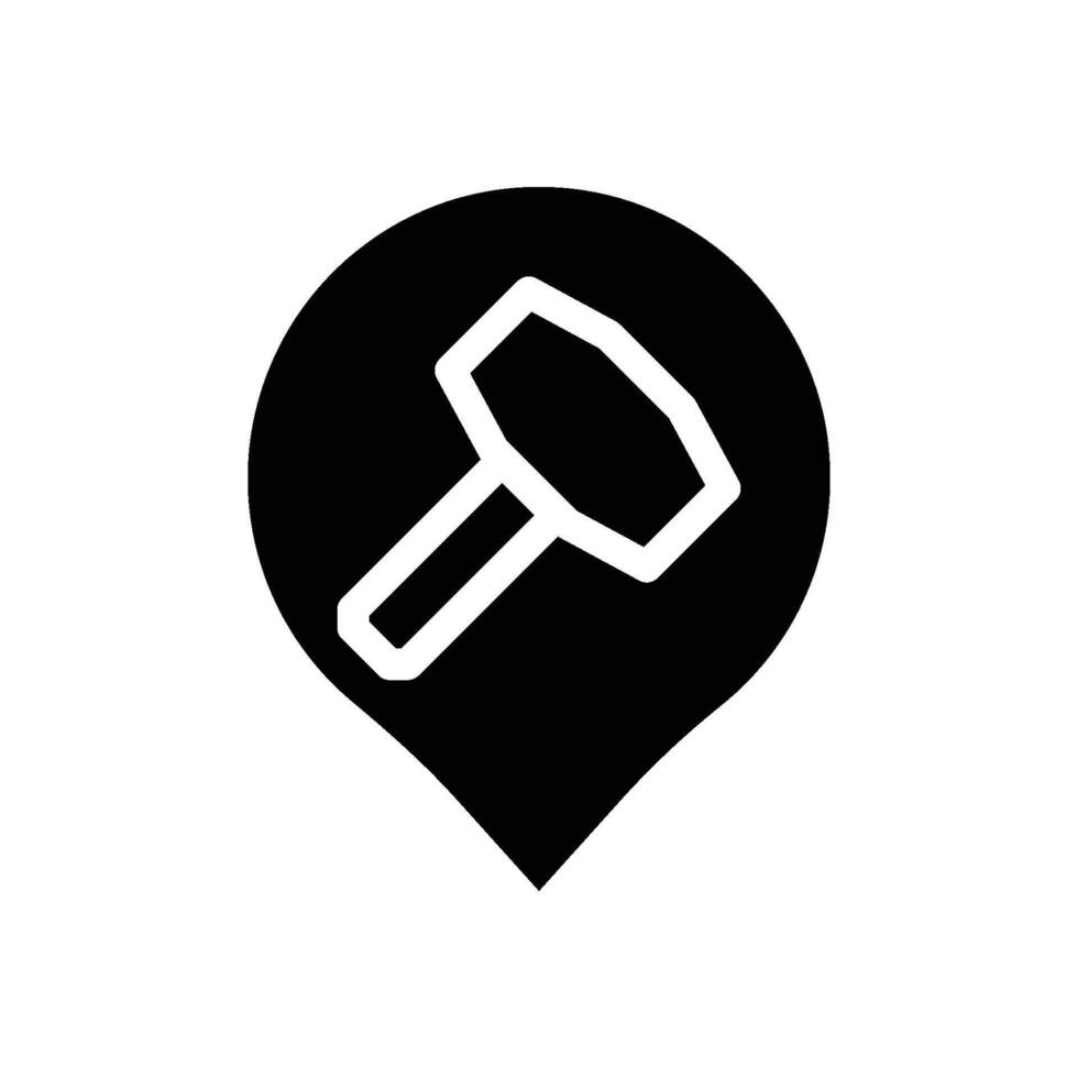 Blacksmith Map Icon vector