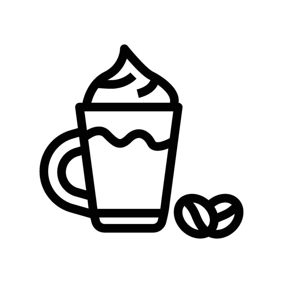 Dalgona Coffee Drink Icon vector