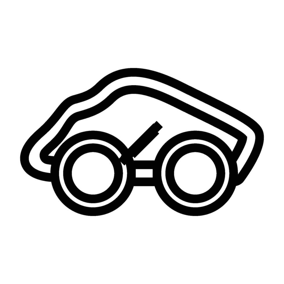 Blacksmith Glasses Icon vector