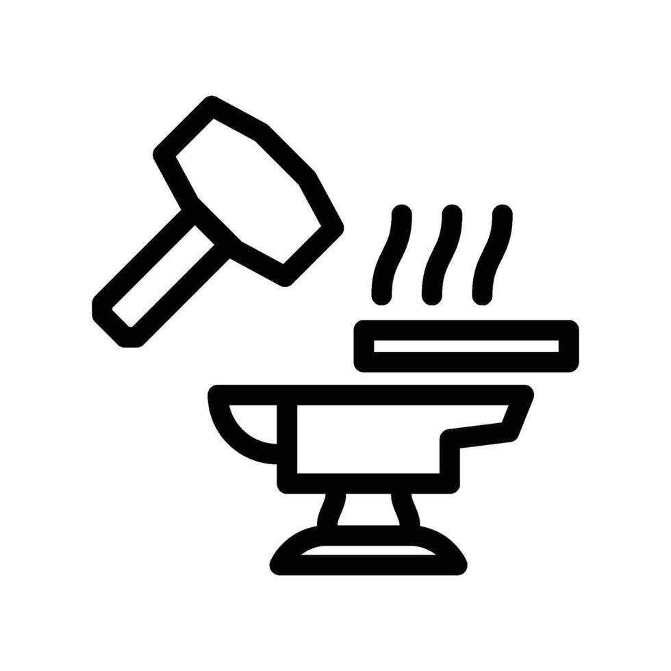 Iron Smithing Icon vector