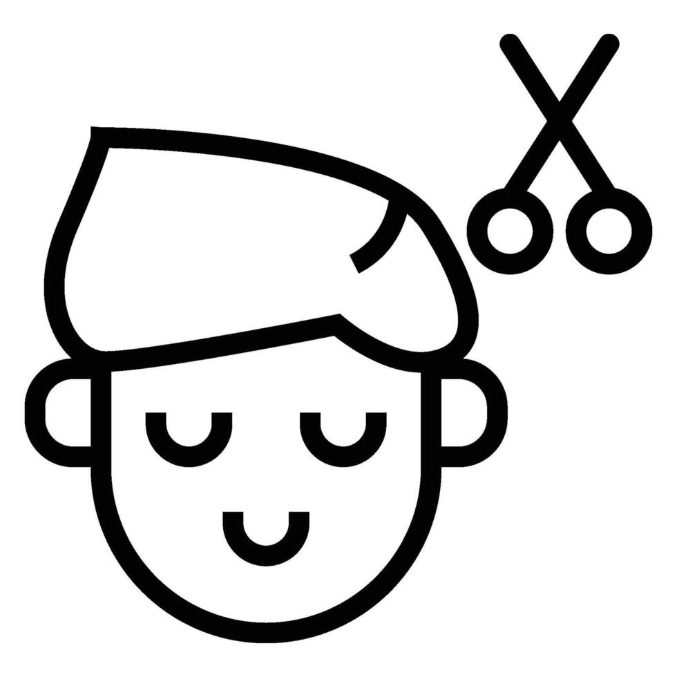 Haircut Symbol Icon vector