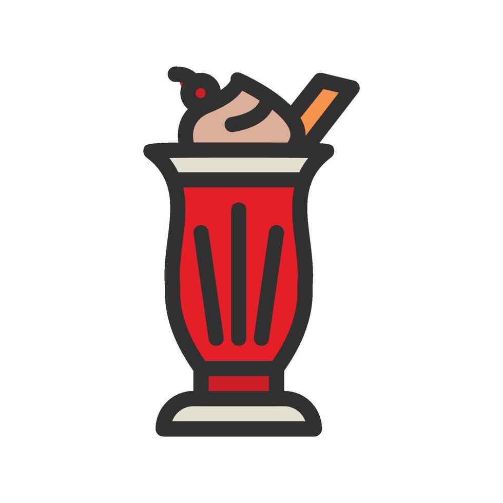 Milkshake Beverage Icon vector
