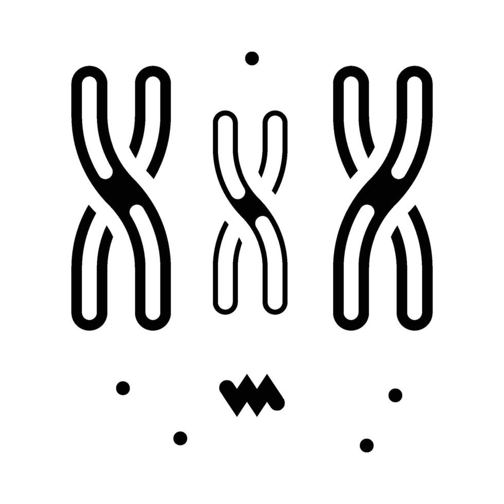 Chromosome Icon Biochemistry vector