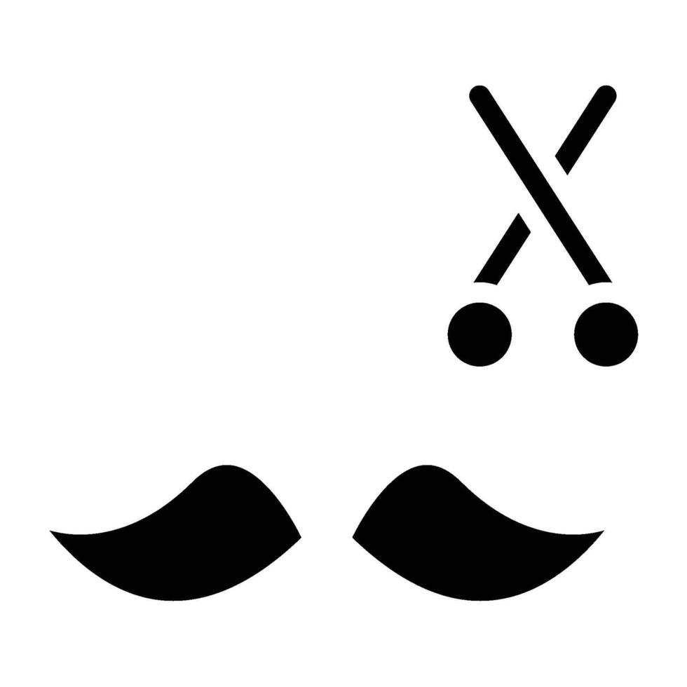Moustache Trimming Icon vector
