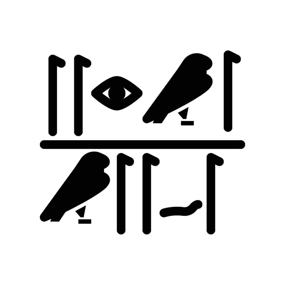Hieroglyph Writing Icon vector