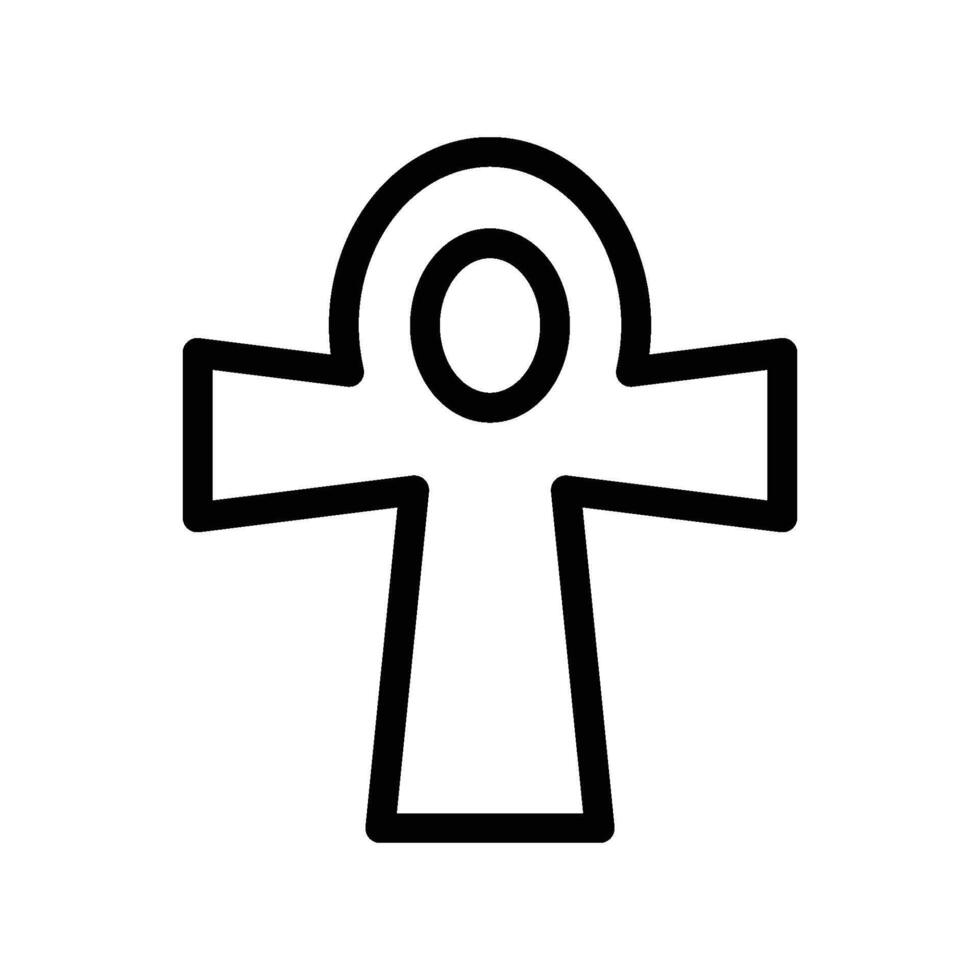 Ankh Ancient Symbol Icon vector