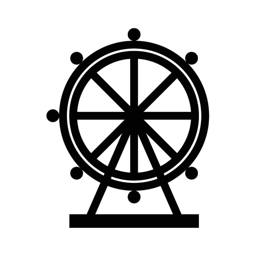 Popular Ferris Wheel Icon vector