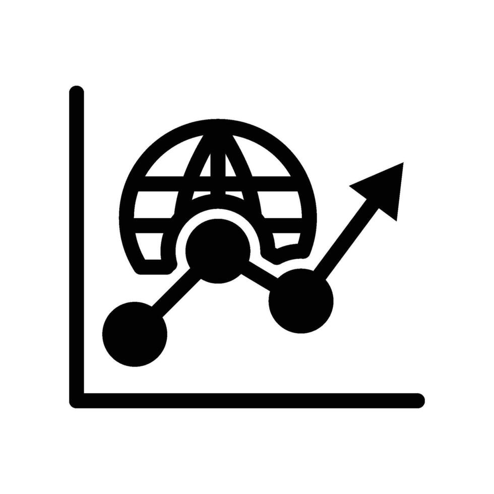Economy Icon - solid vector
