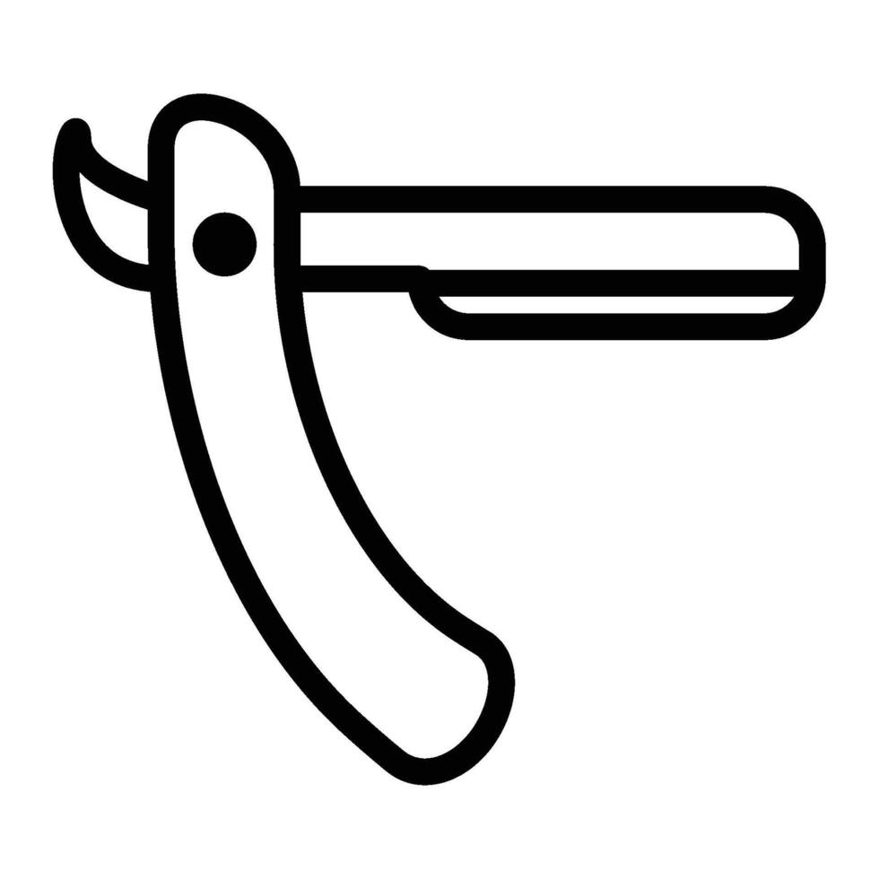 Straight Razor Icon vector