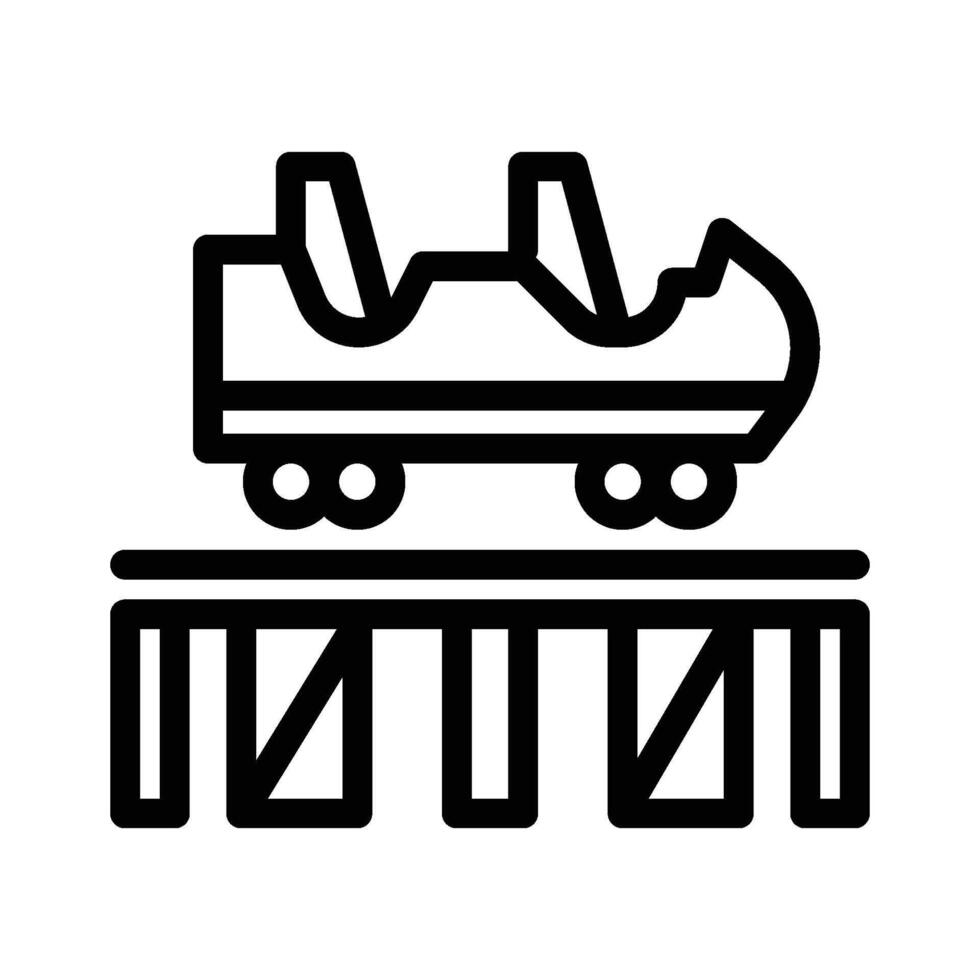 Exciting Roller Coaster Icon vector