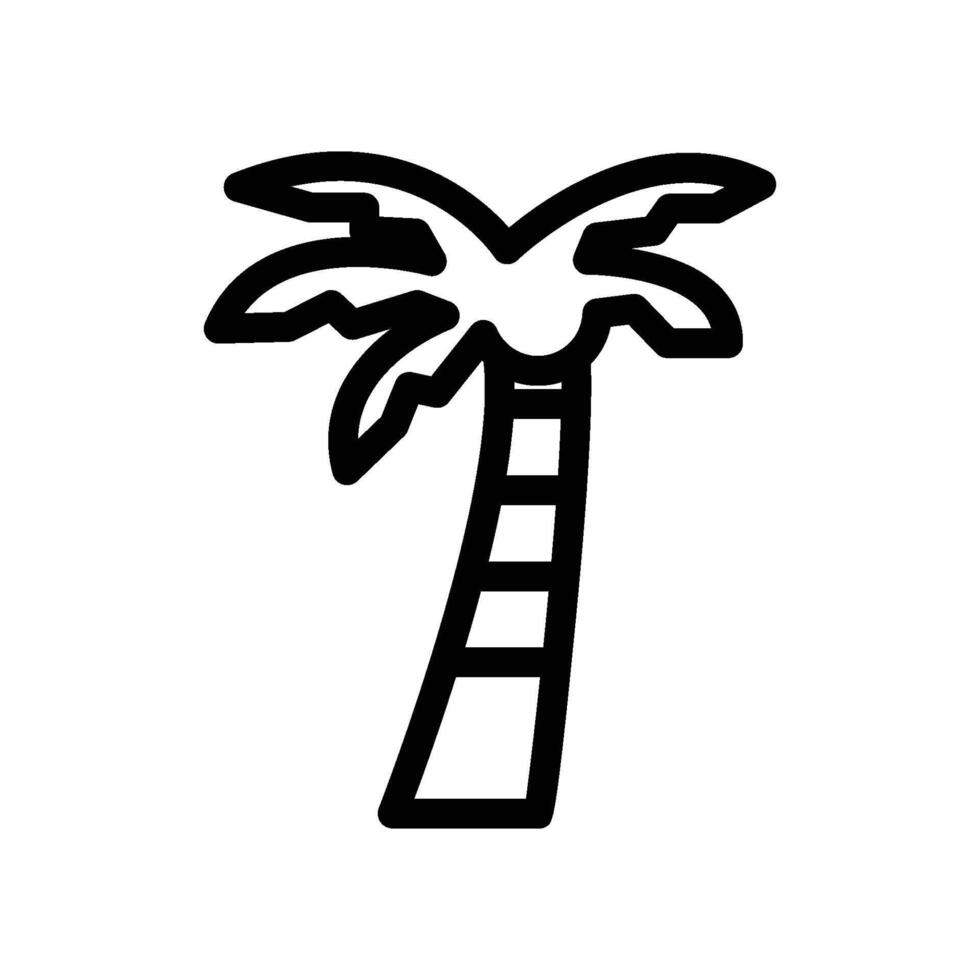 Palm Tree Desert Icon vector