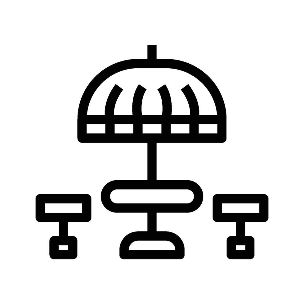Bench Icon for Parks vector