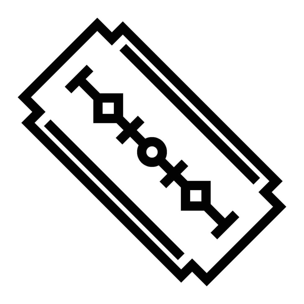 Sharp Razor Blade Icon vector