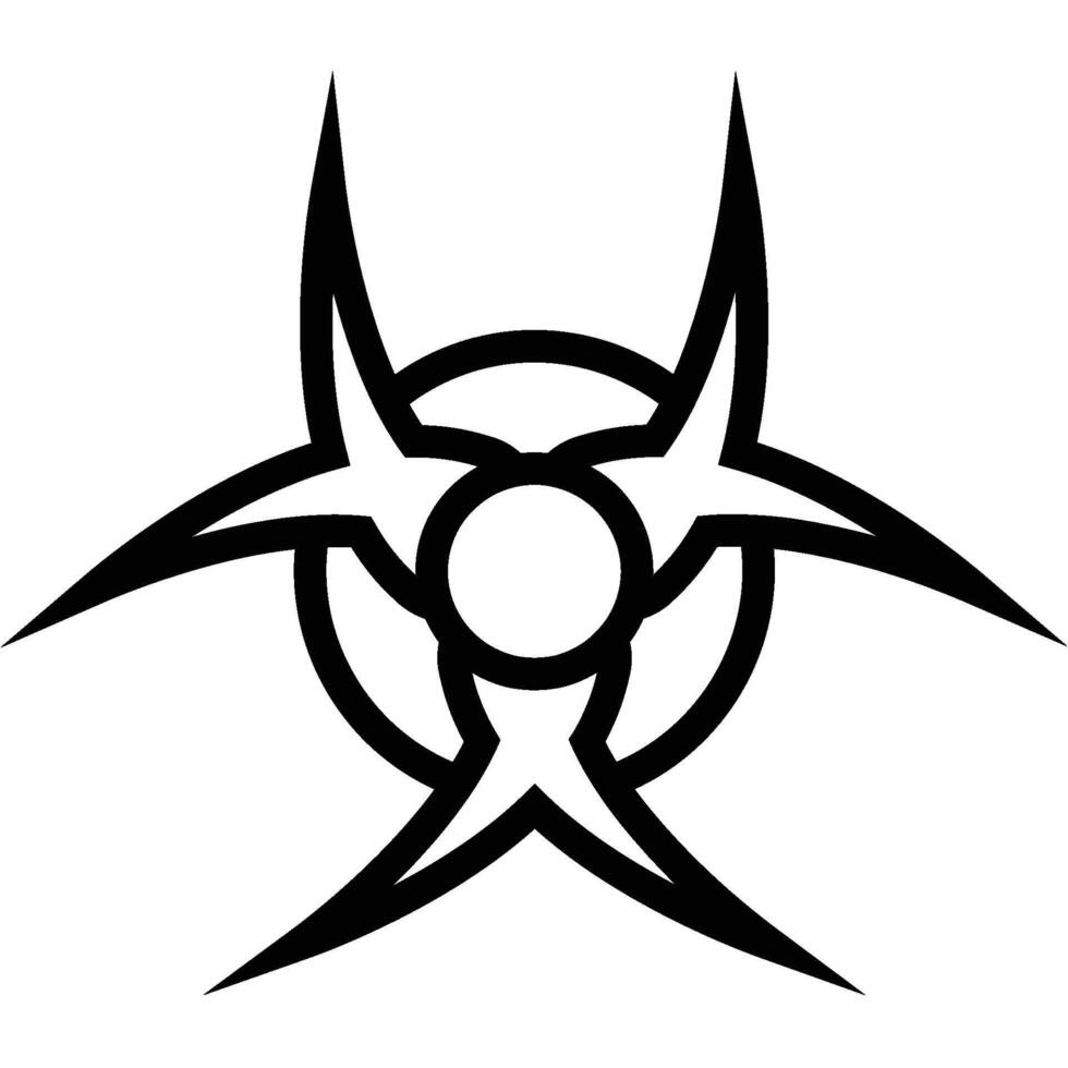 Biological Hazard Icon vector