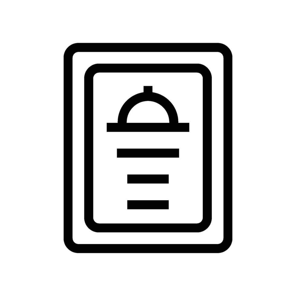 Bakery Menu Icon vector