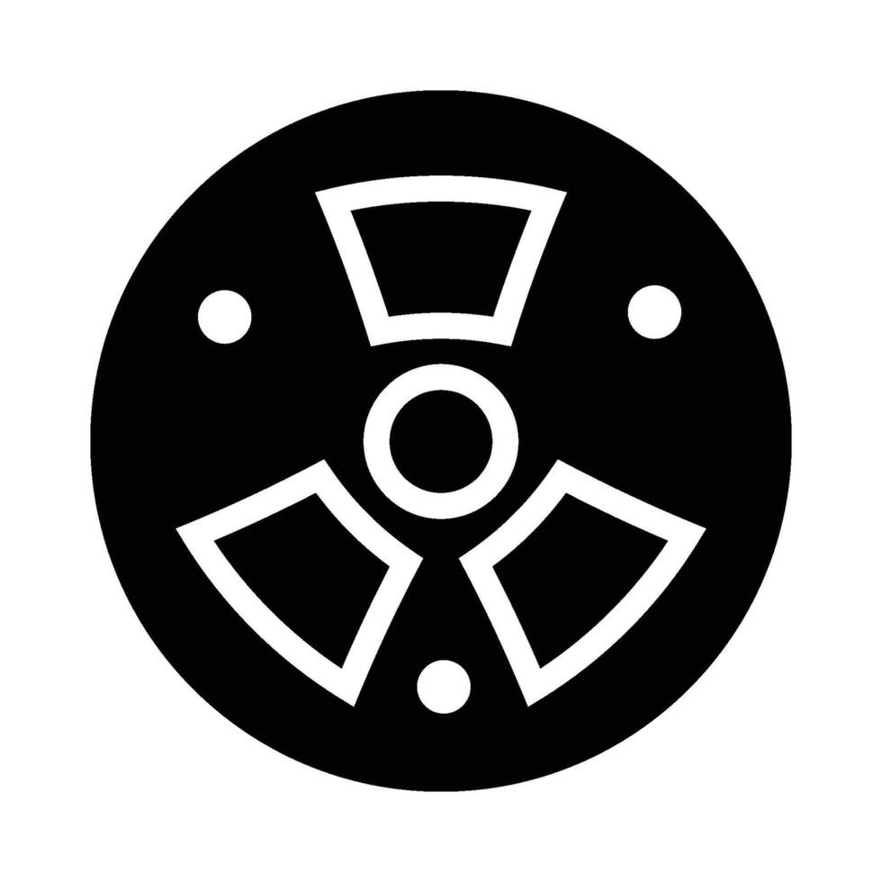 Nuclear Hazard Icon vector