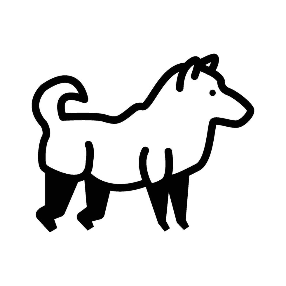Dog Side View Icon vector