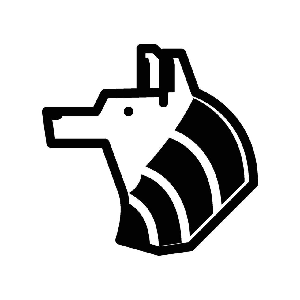 Anubis God Icon Design vector
