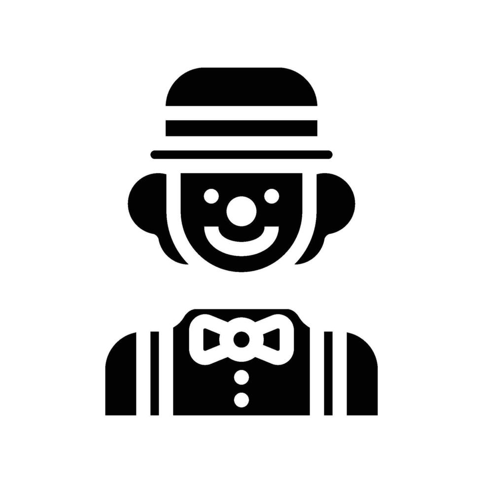 Clown Icon for Entertainment vector