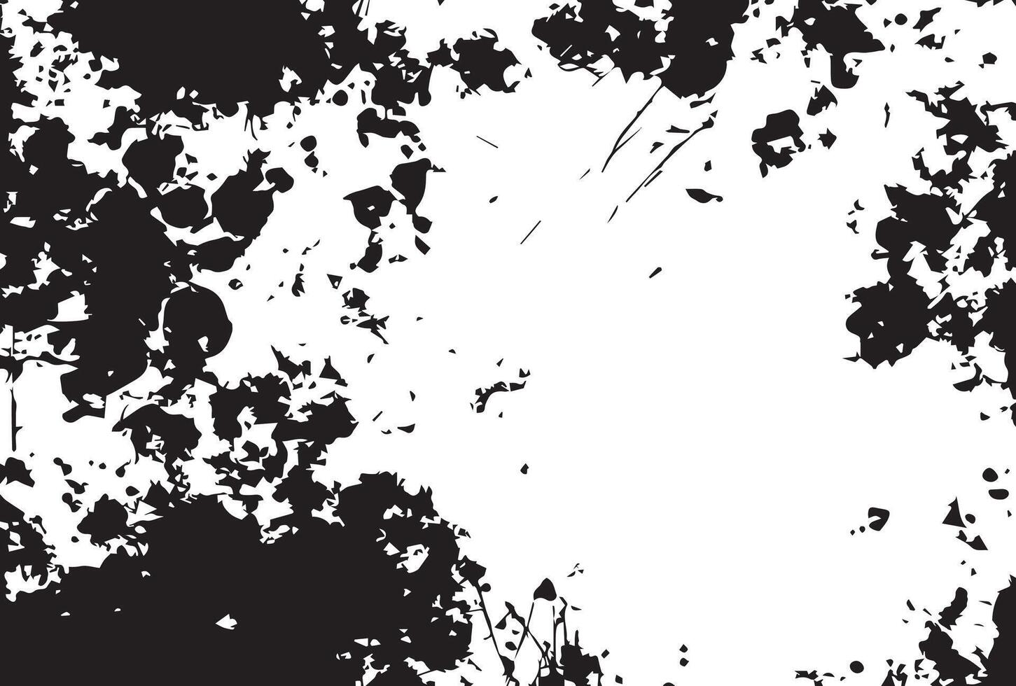 Black and white grunge background with some spots vector