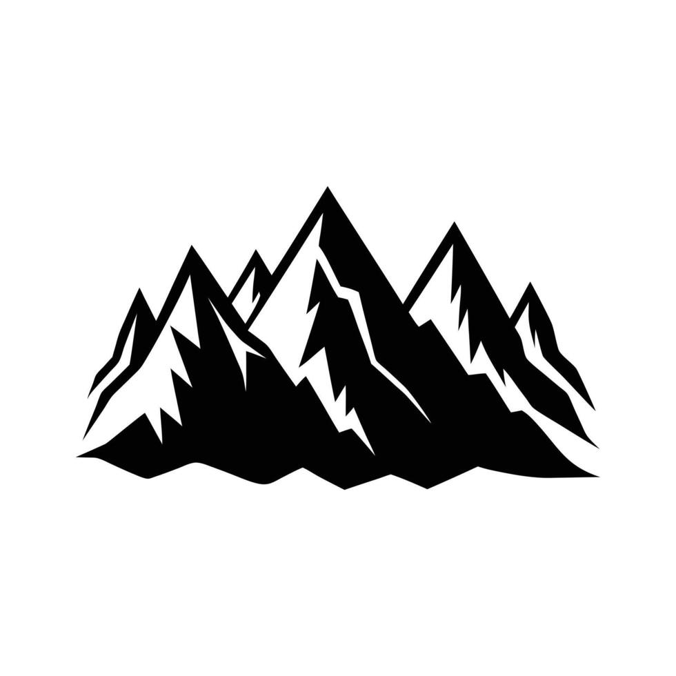 Mountain Ranges Silhouette Illustration vector