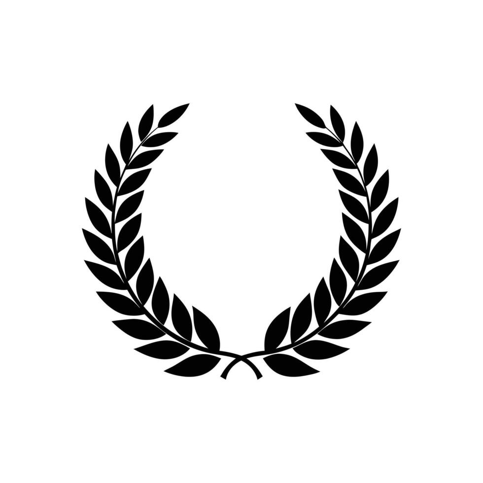 Greek Olive Branch Laurel Wreath Design vector