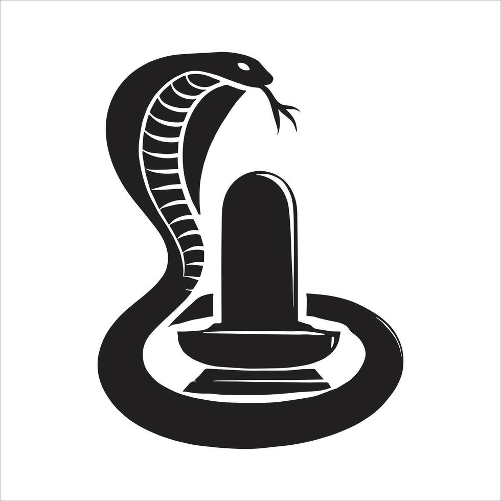 Hindu God Shiva in Shaivism Sacred Art Featuring Shiv Lingas for Maha Shivratri Festival Celebration vector