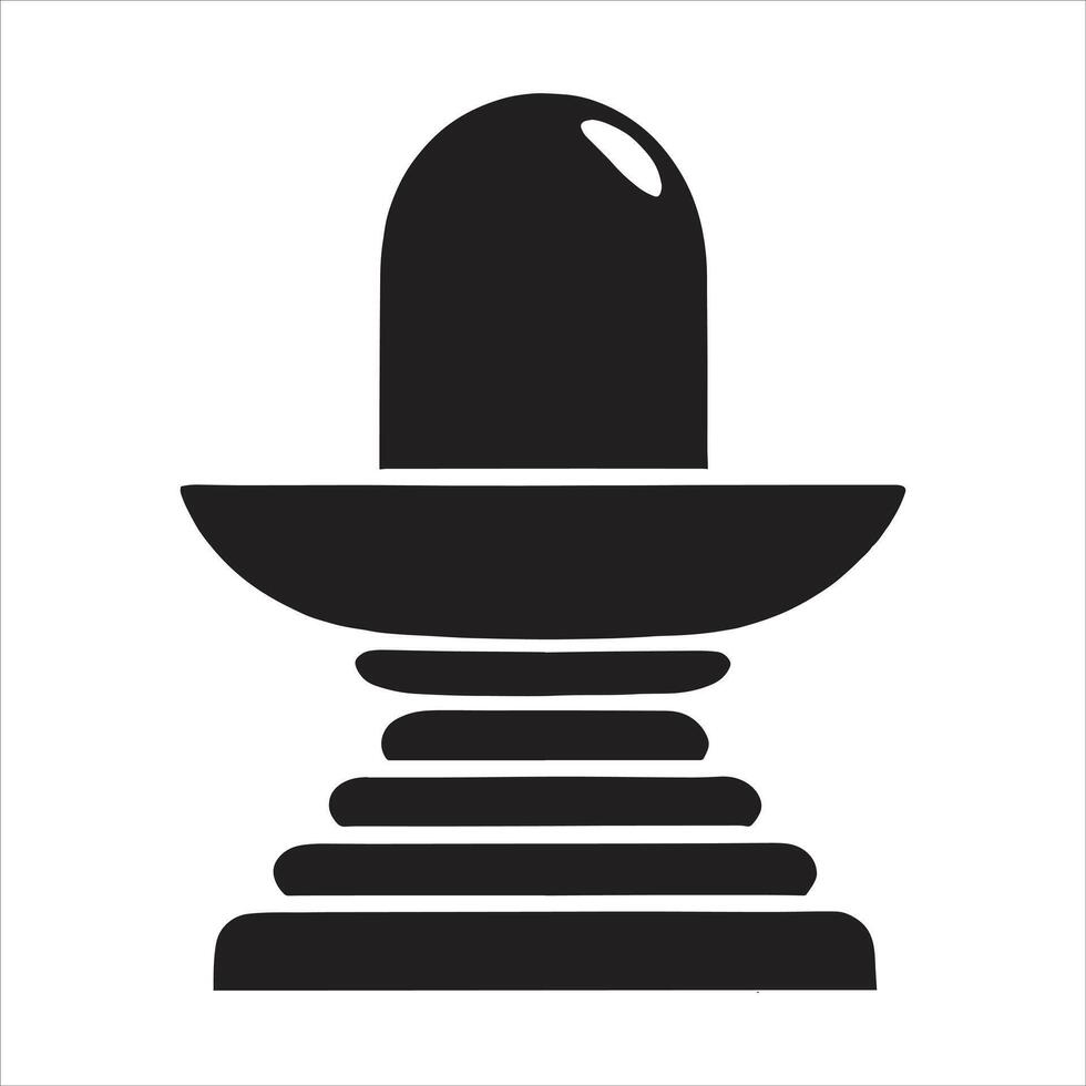 Maha Shivratri Festival Illustration Featuring Shiv Ling Statue and Hindu God Shiva in Sacred Shaivism Art Style vector