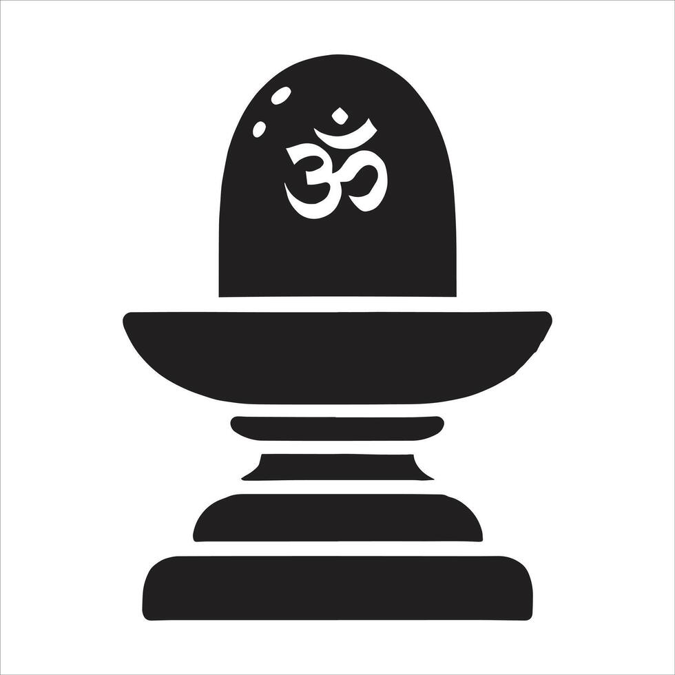 Shiv Ling Statue Illustration for Maha Shivratri Featuring Hindu God Shiva in Shaivism and Sacred Art vector