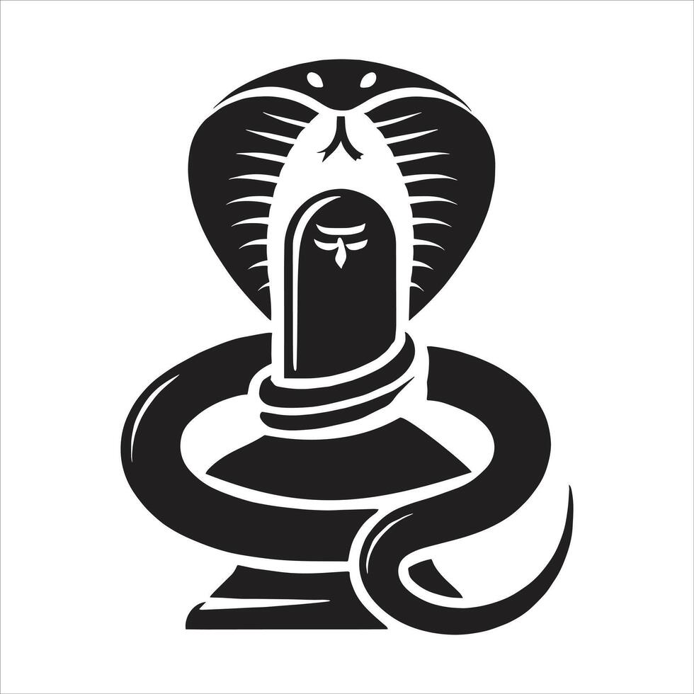 Maha Shivratri Special Free Illustration of Shiv Ling Statue with Hindu God Shiva and Shaivism Art vector