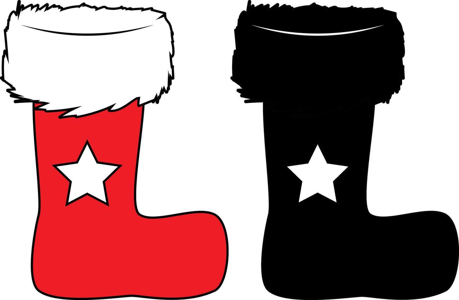 Colorful Christmas Socks with Holiday Illustrations vector