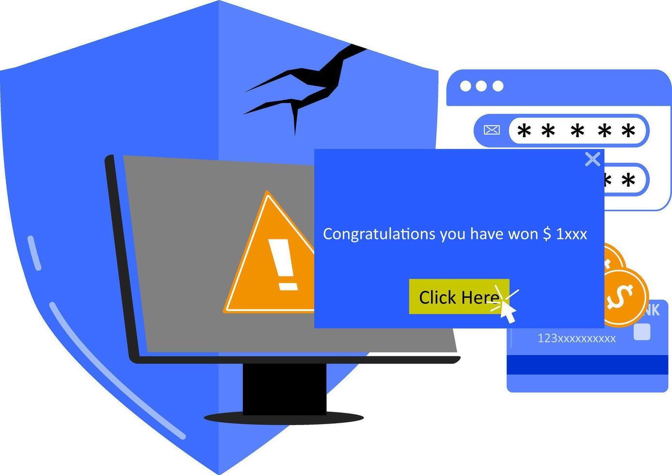 How to remove malware from your computer vector