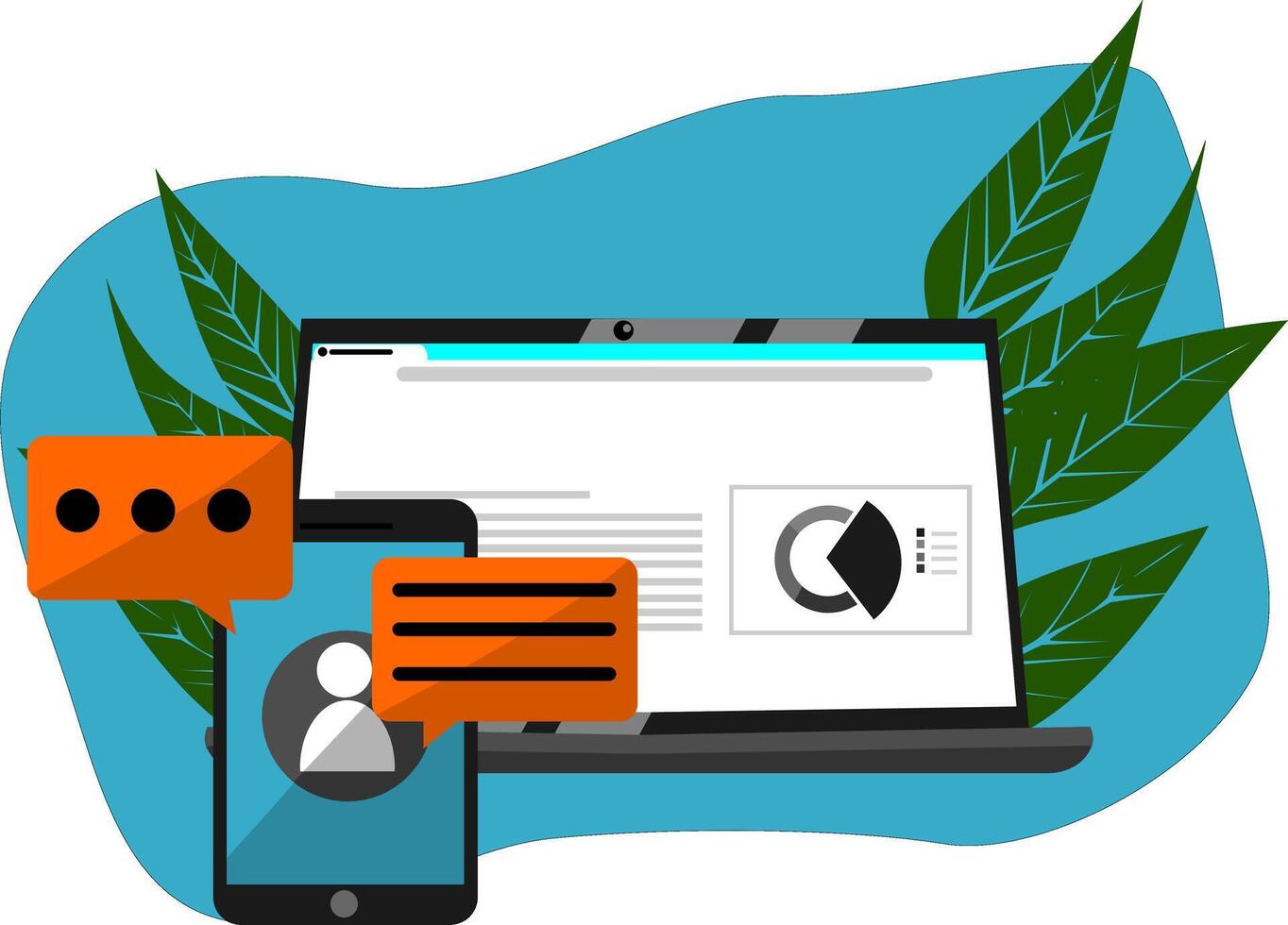 How to use chatbots to improve customer service vector