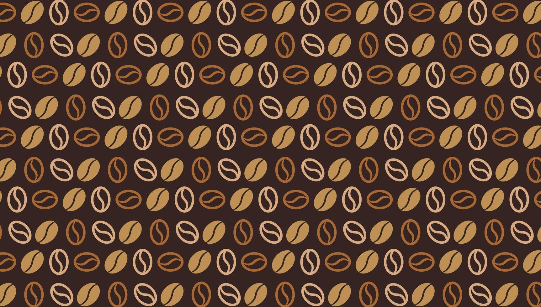 coffee bean pattern background design template vector